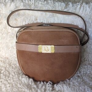 Dior Tan and Gold Accent Bag